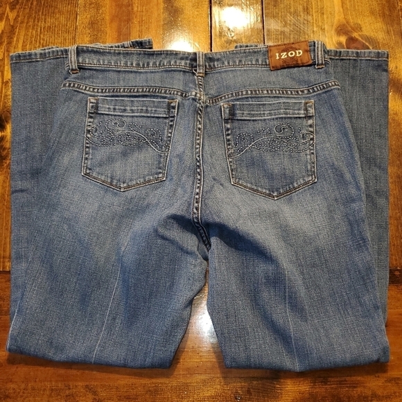 Izod Just Right Bootcut jeans Medium wash size 16W - Picture 7 of 9